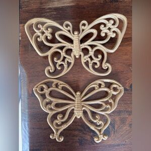 Vintage Homco Set of 2 Butterflies